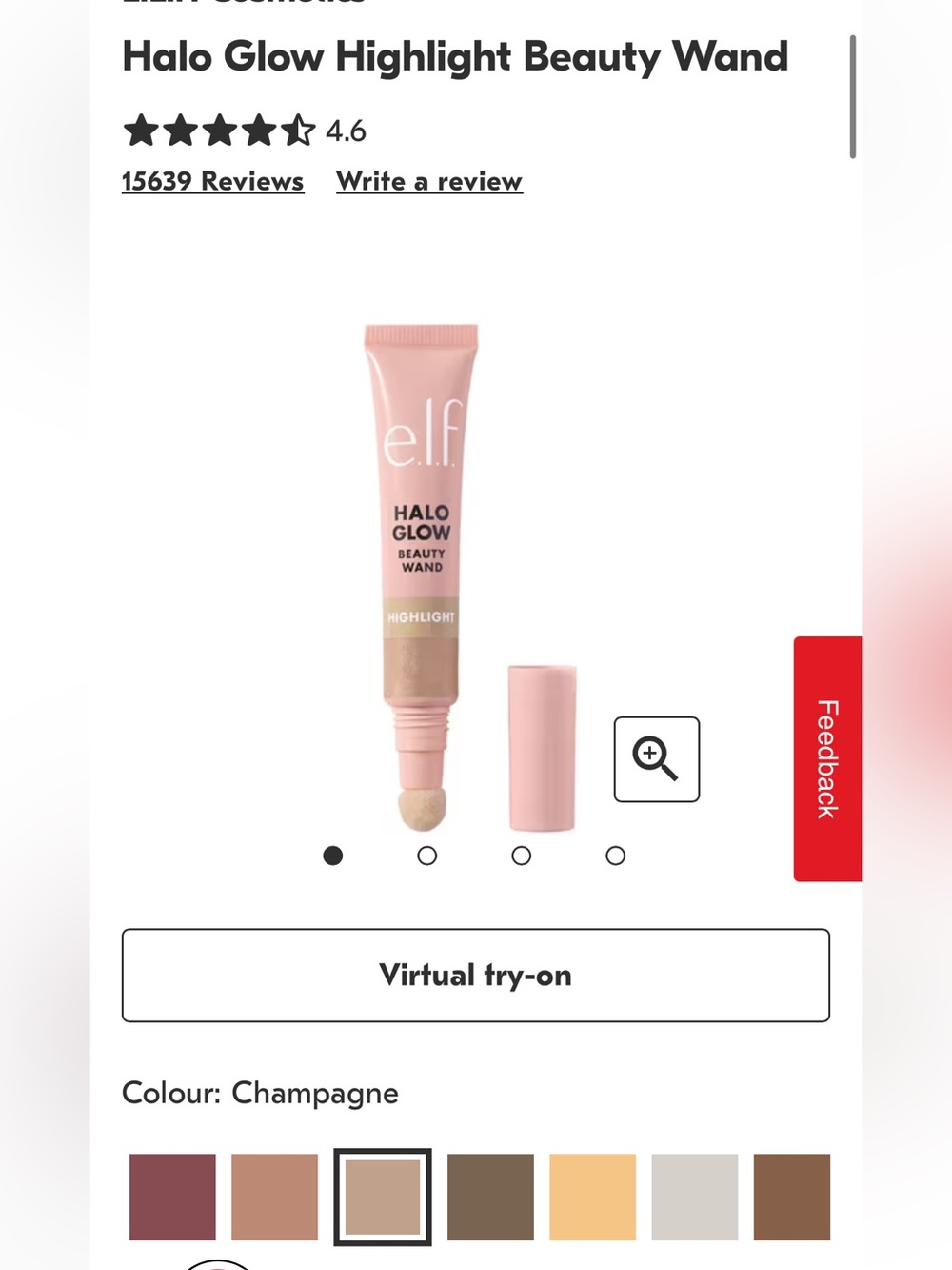 BNIB✨ ELF Halo Glow Beauty Wand Highlight - Champagne